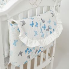Постільний комплект 7 ел Twins Romantic Spring collection 4027-TRS-401, Butterfly white